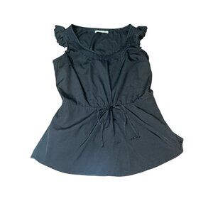 OLD NAVY Women's Size Small Black Tie Waist Blouse